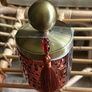 Opalhouse Gold and Brown Tassel Canister